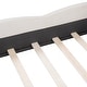preview thumbnail 28 of 27, Queen Size Cloud-Shaped Headboard Upholstered Platform Bed with Rounded Footboard and Convenient Pocket for Storage, Grey