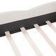 preview thumbnail 13 of 13, Queen size Cloud-shaped Headboard, Upholstered Platform Bed with Rounded Footboard,Velvet,Beige