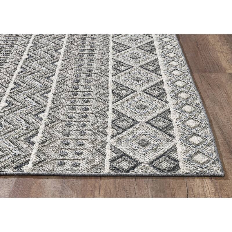 Domani Breeze Modern Geometric Outdoor Rug