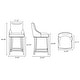 preview thumbnail 3 of 5, Manhattan Comfort Modern Shubert Upholstered Counter Stool