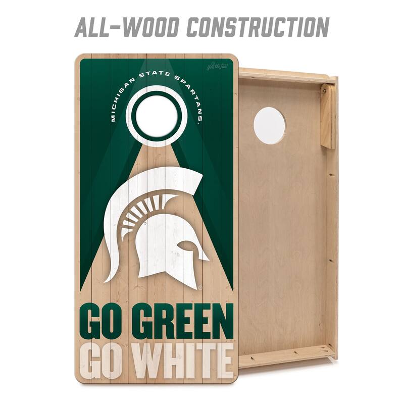 Michigan State Spartans NCAA 2x4 Professional Cornhole Board Set