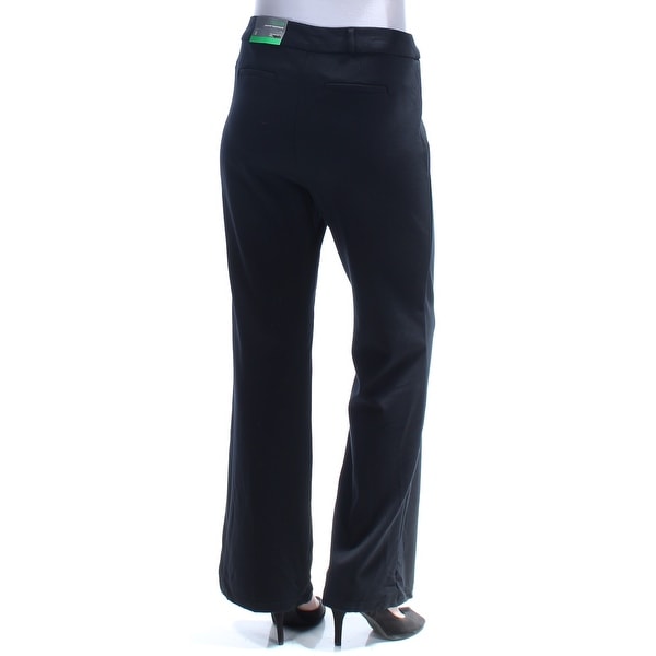 black bootcut work pants