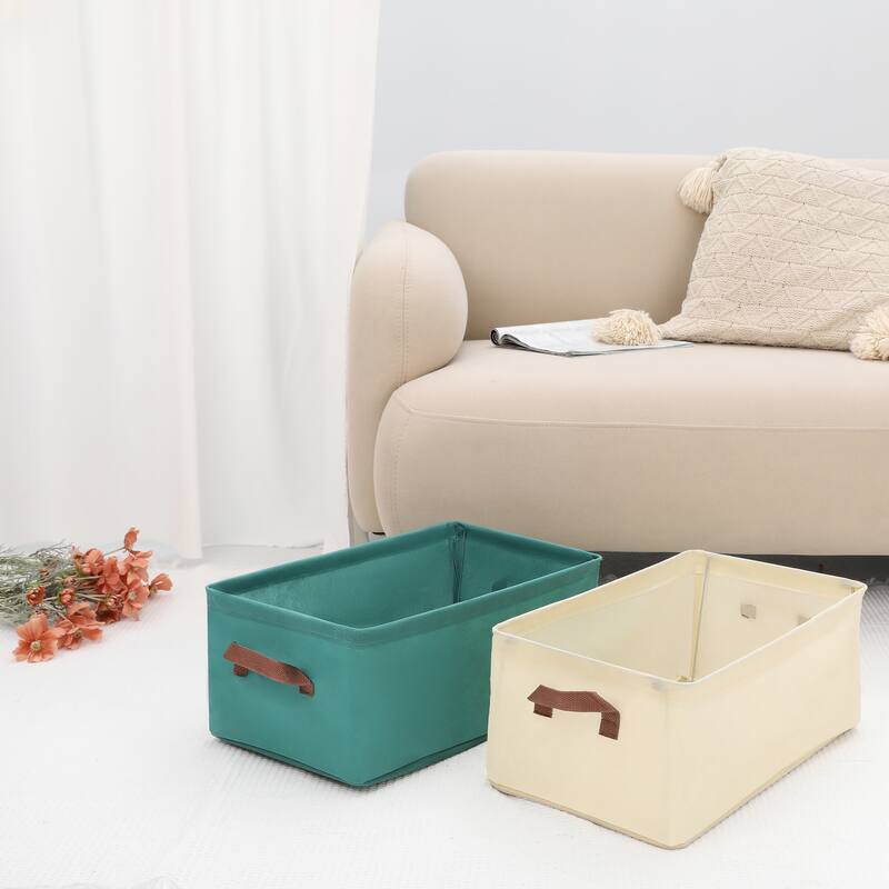 Storage Cube, Fabric Storage Bin with Handles for Shelves Closet, 1 Pack Collapsible Storage Basket for Organizing Clothes Shoes