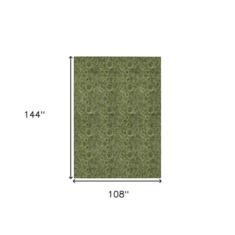 HomeRoots Floral Transitional Rectangle Outdoor Rug
