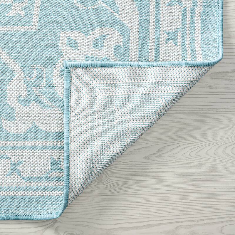 Exo Coastal Oriental Indoor/Outdoor Area Rug