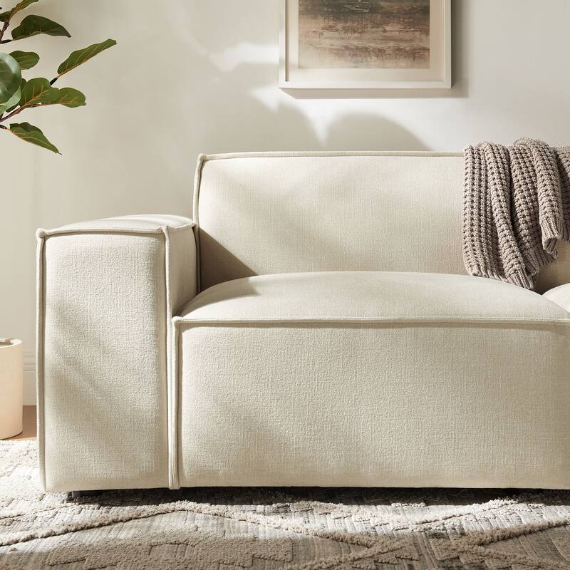 Restore 2-Piece Vegan Leather Modular Loveseat