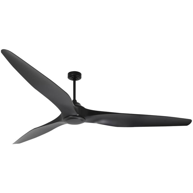 100" Industrial Black Extra Larger Propeller ABS 3-blade Outdoor Ceiling Fan without Light