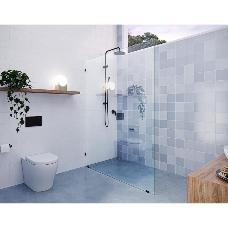 Glass Warehouse 78" x 55" Frameless Shower Door - Single Fixed Panel