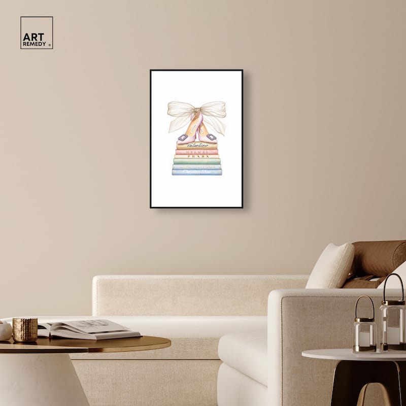 Bibliotheca Belle Canvas by Art Remedy