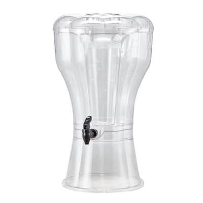 3.4 Gallon Large Clear Beverage Dispenser with No-Drip Spigot for Parties or Outdoor Gatherings - 12.99 x 21.3 in