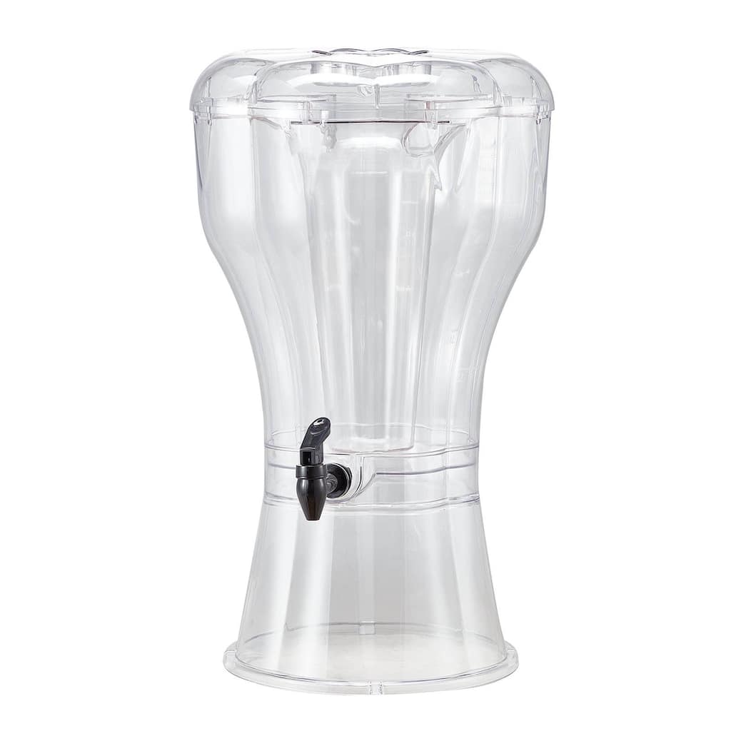 3.4 Gallon Large Clear Beverage Dispenser with No-Drip Spigot for Parties or Outdoor Gatherings - 12.99 x 21.3 in