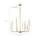 preview thumbnail 24 of 35, Modern 8-Light Gold Chandelier French Country Pendant Lighting for Dining Room