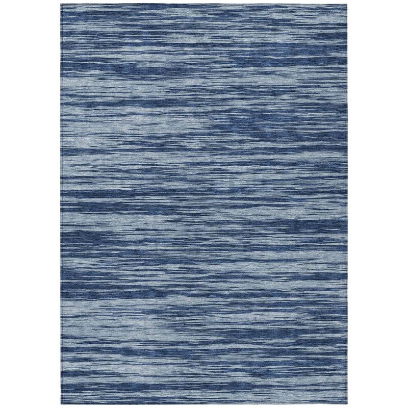 HomeRoots Abstract Modern Rectangle Outdoor Rug