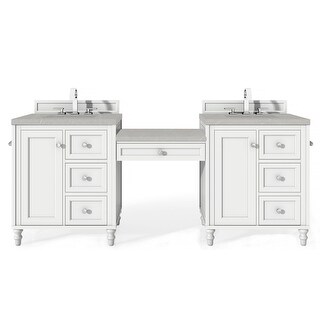 James Martin Vanities Copper Cove Encore 86" Double Basin Hardwood