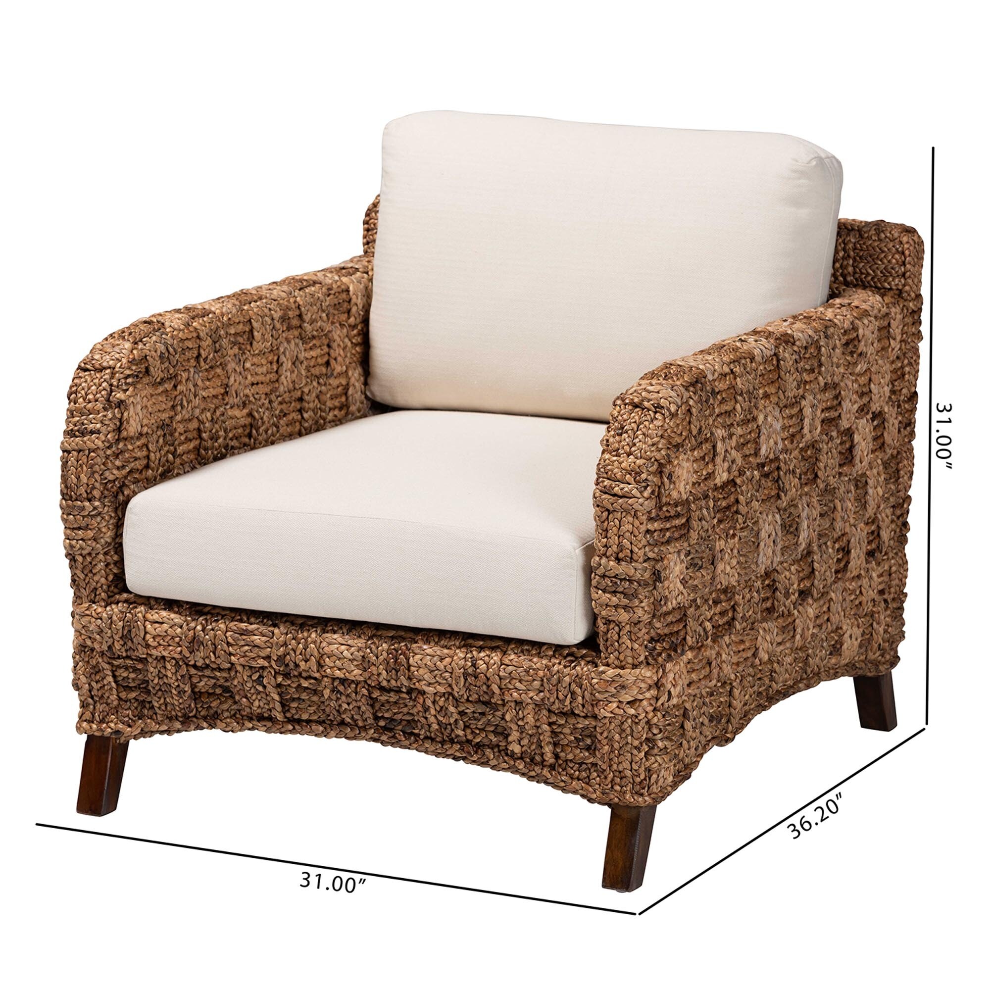 bali & pari Vevina Modern Bohemian Dark Brown Mahogany Wood and