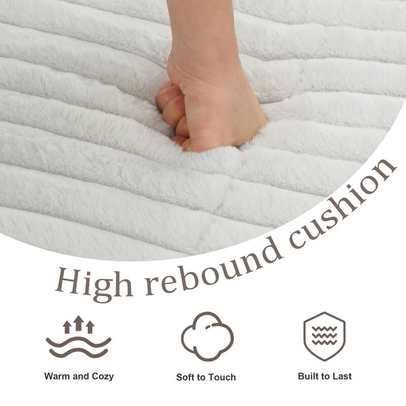 Plush Oversized L-Shape Chaise Lounge