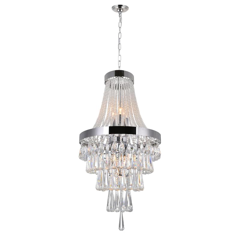 Vast 6 Light Chandelier With Chrome Finish - Chrome