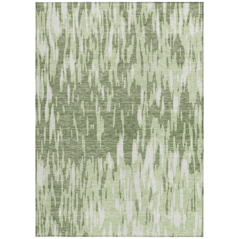 HomeRoots Abstract Transitional Rectangle Outdoor Rug