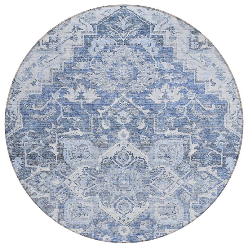 Machine Washable Indoor/ Outdoor Chantille Traditional Boho Rug