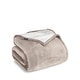 preview thumbnail 1 of 3, Bare Home Sherpa Fleece Blanket - Reversible Plush Bed Blanket Full/Queen - Pebble