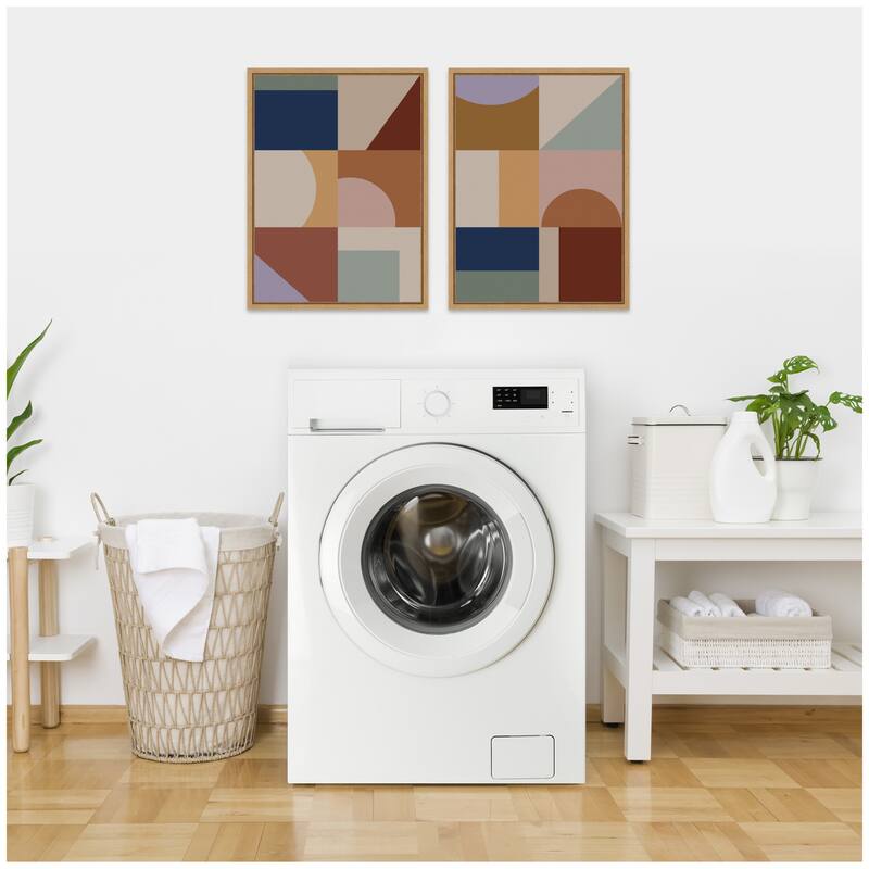 Kate and Laurel Modern Bohemian Pattern 2 Piece Framed Canvas Wall Art Set by The Creative Bunch Studio