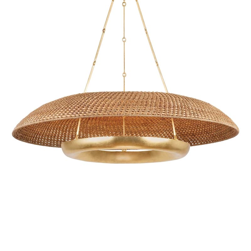 Hudson Valley Lighting 2348 Oaklyn 48" Wide Ring Chandelier - Vintage Gold Leaf