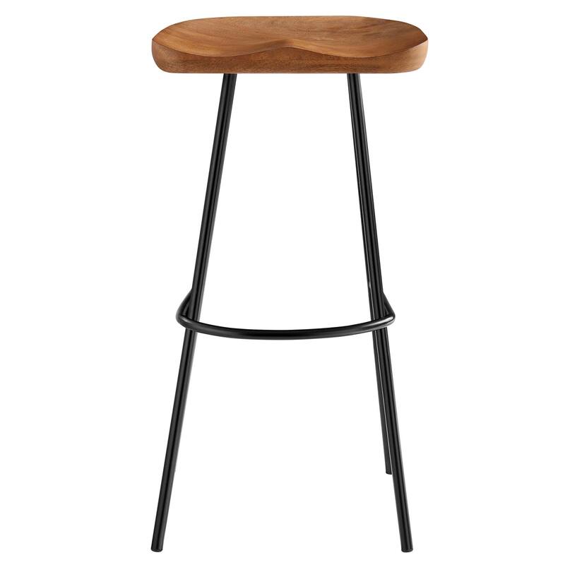 Concord Backless Wood Bar Stools - Set of 2