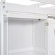 preview thumbnail 12 of 24, Solid Wood Loft Bed with Built-in Wardrobe and 4-Tier Storage Shelves, Full Size Loft Bedframe with LED Light and Ladder