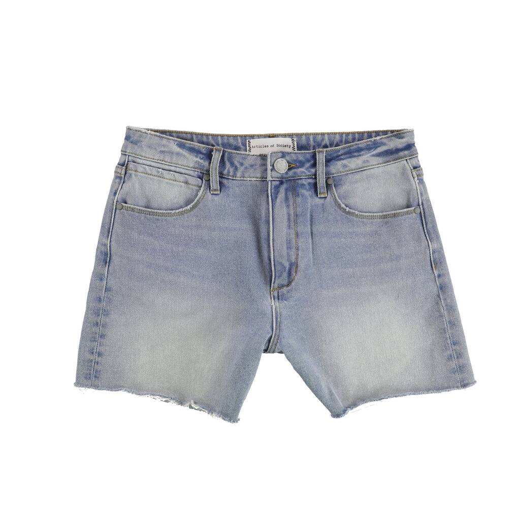 Articles of Society Womens High Rise Casual Denim Shorts,, Blue, 26