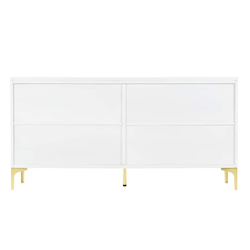 60" Wood Sideboard Buffet Cabinet with Storage for Kitchen