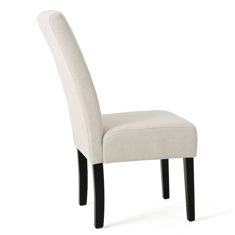 Roomfitters Dining Chair Set of 2, Comfortable Padded Seat, Modern Dining Room Seating, Beige