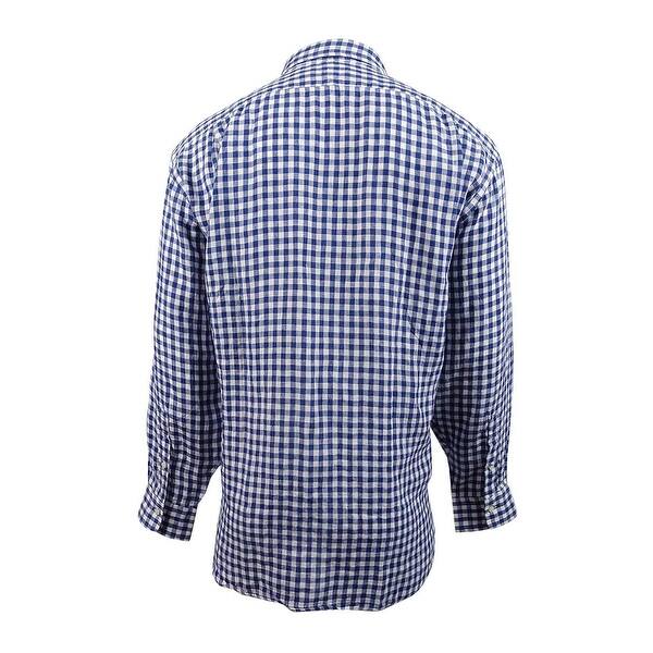 Shop Polo Ralph Lauren Men S Big Tall Linen Estate Shirt 3xb