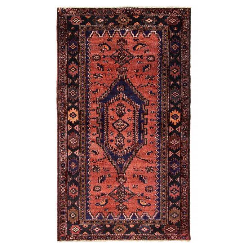 ECARPETGALLERY Hand-knotted Andelz Copper Wool Rug - 4'3 x 7'5 - Dark Copper - 4'3 x 7'5
