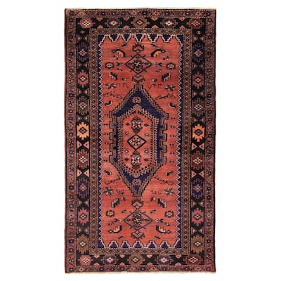 ECARPETGALLERY Hand-knotted Andelz Copper Wool Rug - 4'3 x 7'5