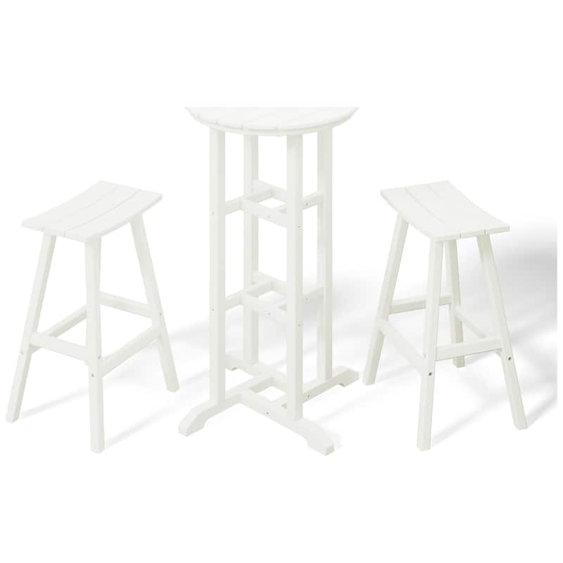 Laguna Hdpe All Weather Outdoor Patio Bistro Bar Set (3-Piece Set)