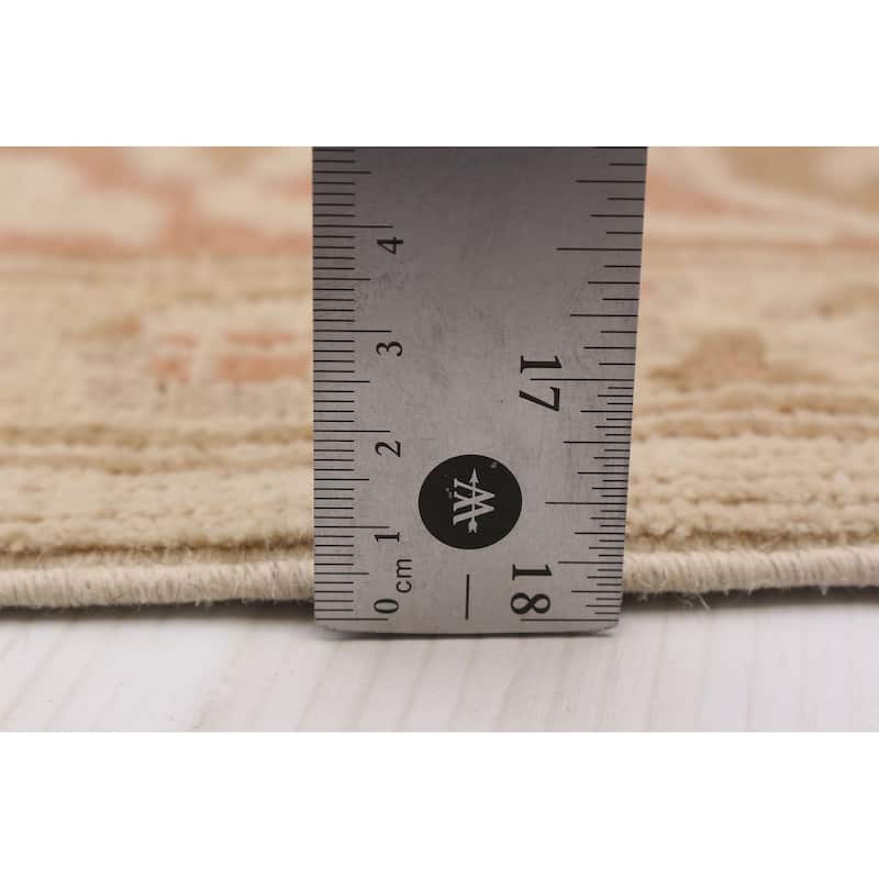 ECARPETGALLERY Hand-knotted Chobi Finest Ivory Wool Rug - 5'10 x 8'7