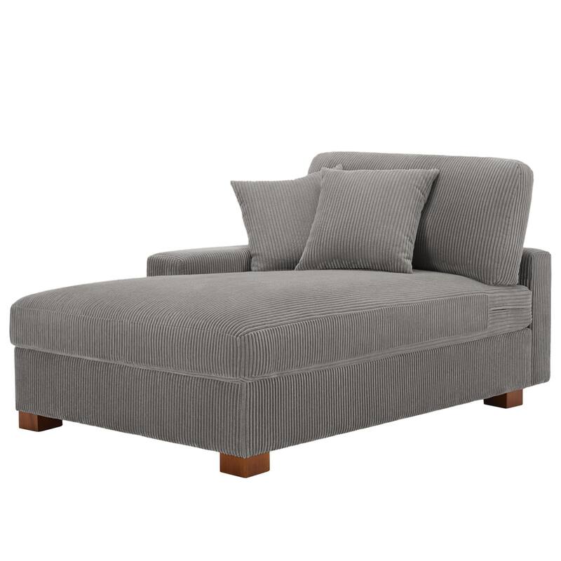 Modern Modular Sectional Sofa Corduroy Chaise Lounges