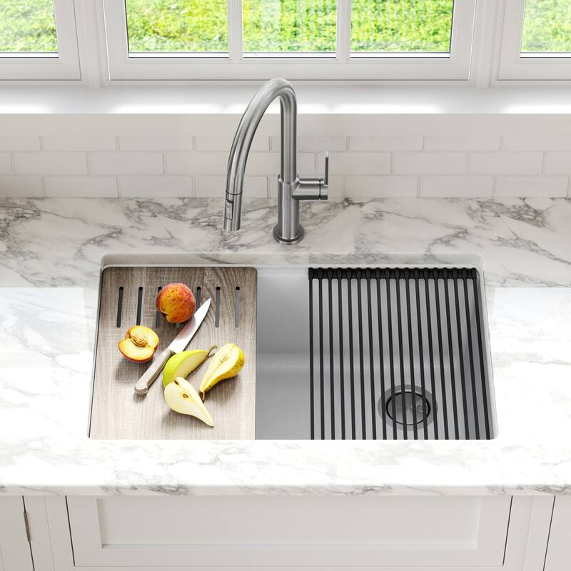 KRAUS Bellucci Workstation Undermount Granite Composite Kitchen Sink