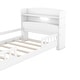 preview thumbnail 7 of 7, Wood Twin Platform Bed with LED Light and Storage Headboard