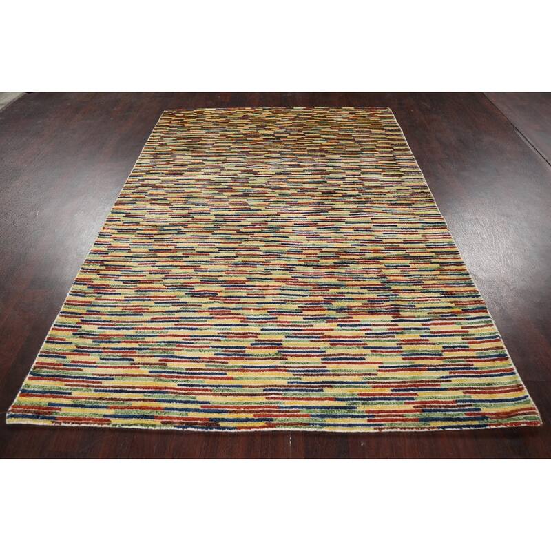 Modern Moroccan Oriental Home Decor Area Rug Handmade Wool Carpet - 5'4" x 7'7"