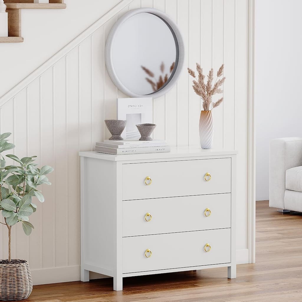 3/6/7 Drawer Tall Dresser for Bedroom, Modern Freestanding Wood Storage Chest of Drawers