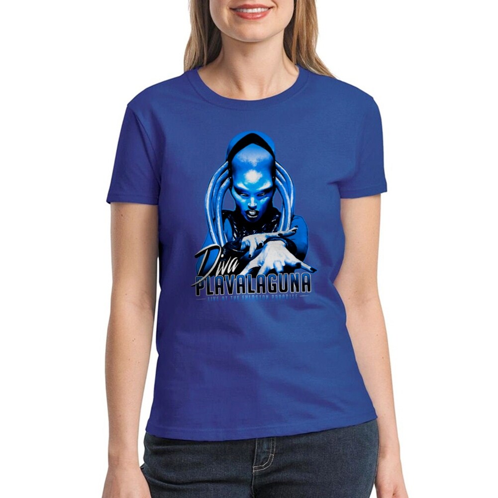 Shop The Fifth Element Diva Plavalaguna Women S Royal Blue T Shirt Overstock 21283984