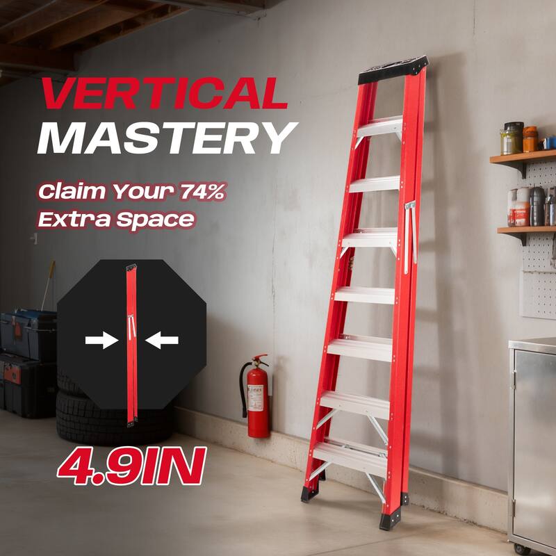Fiberglass Ladder, 330 lb Load Capacity