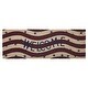 preview thumbnail 2 of 3, RWB Flag Stripes Coir Welcome Rug Rect 17x48
