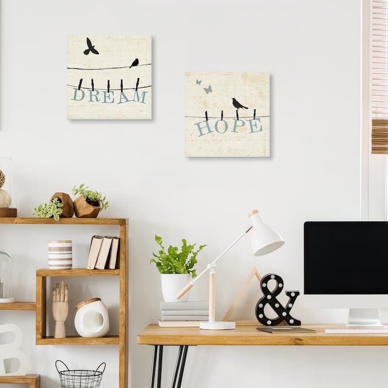 Bird Talk I & IV Canvas Art Prints