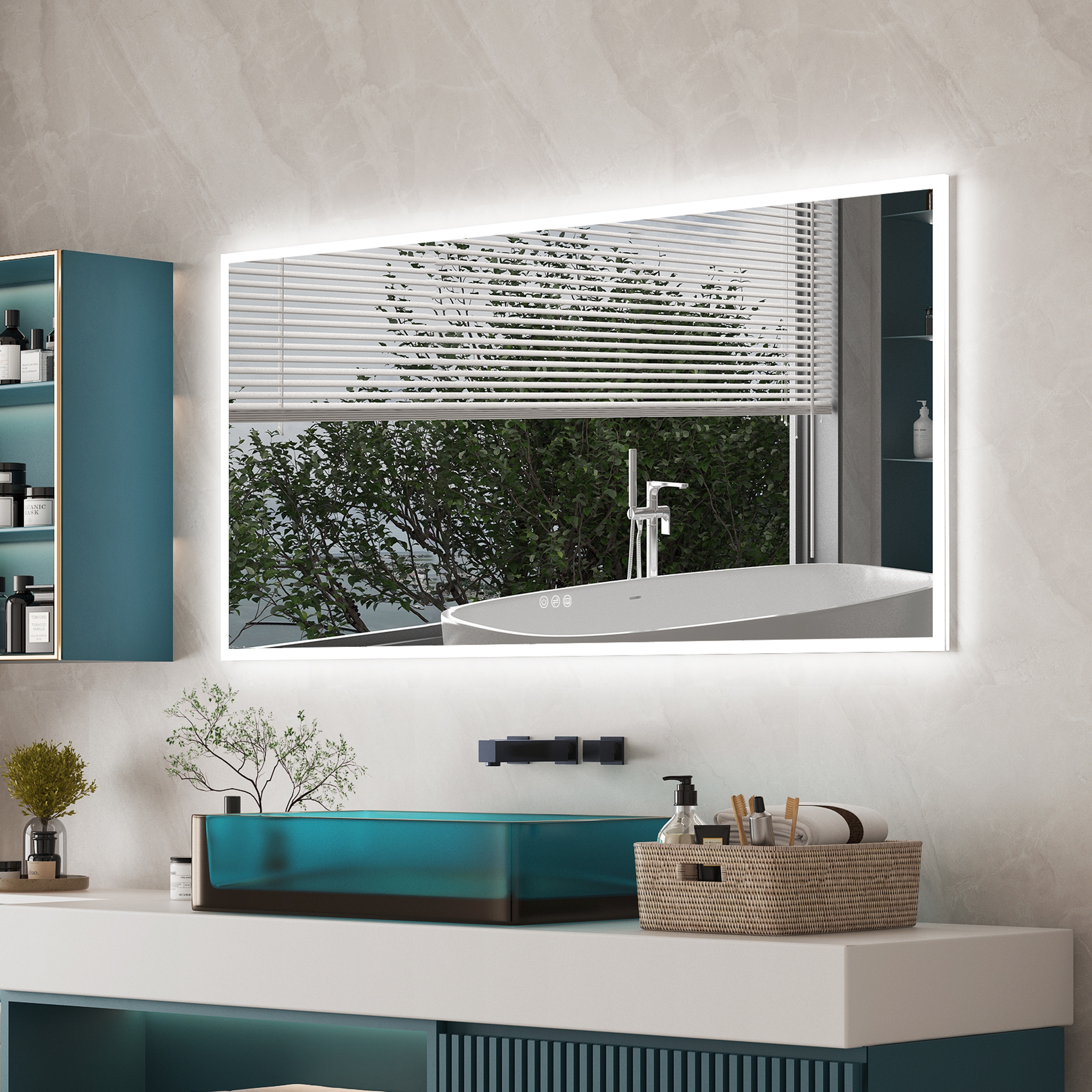 Modern Wall Mounted LED Bathroom mirror