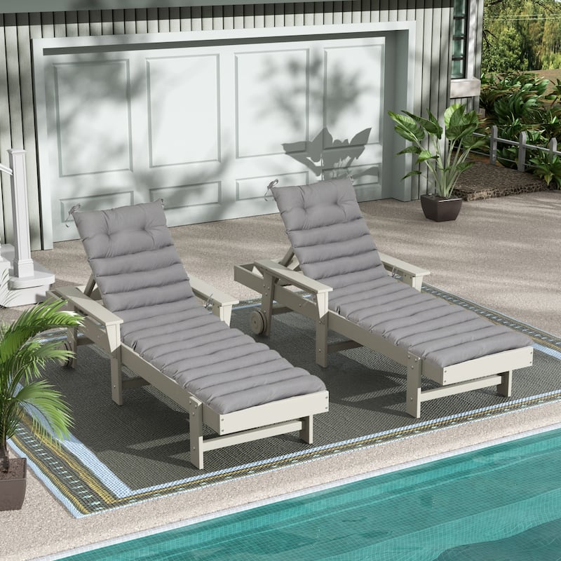 Outdoor Lounge Chair Cushion Replacement Set of 2