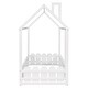 preview thumbnail 5 of 60, Kids Wood Bed, House Bed Frame with Fence-Shaped Guardrails for Teens Girls Boys, Slats are not Included