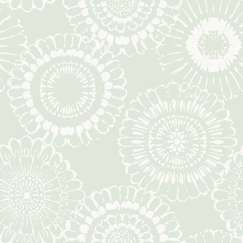 Chesapeake Sonnet Sage Floral Wallpaper - 20.9 x 396 x 0.025