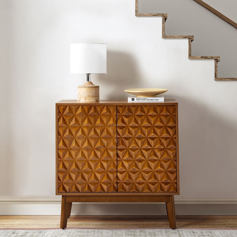 Jakob Modern 2-Solid Door Accent Storage Cabinet Sideboard with Adjustable Shelf by HULALA HOME